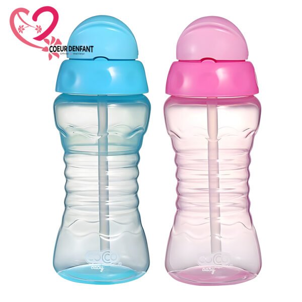 Coco baby Gourde avec paille enfant -Rose