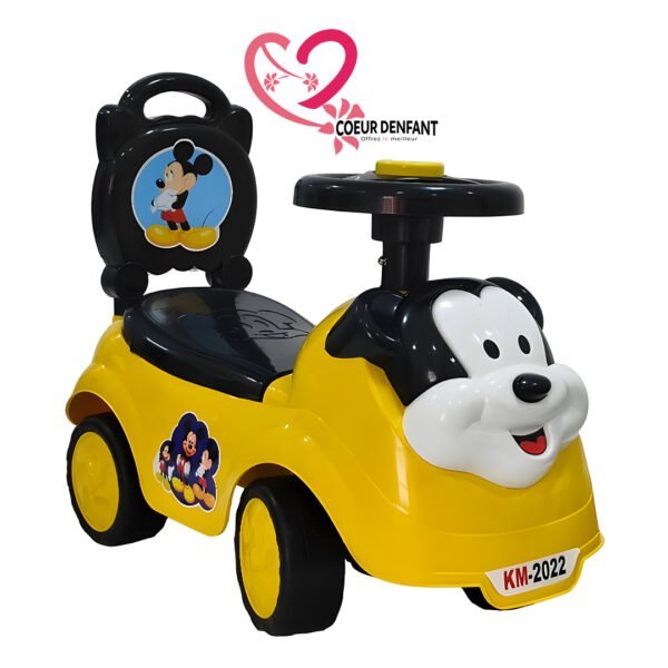 Pousse Pousse Mickey Mouse - jaune